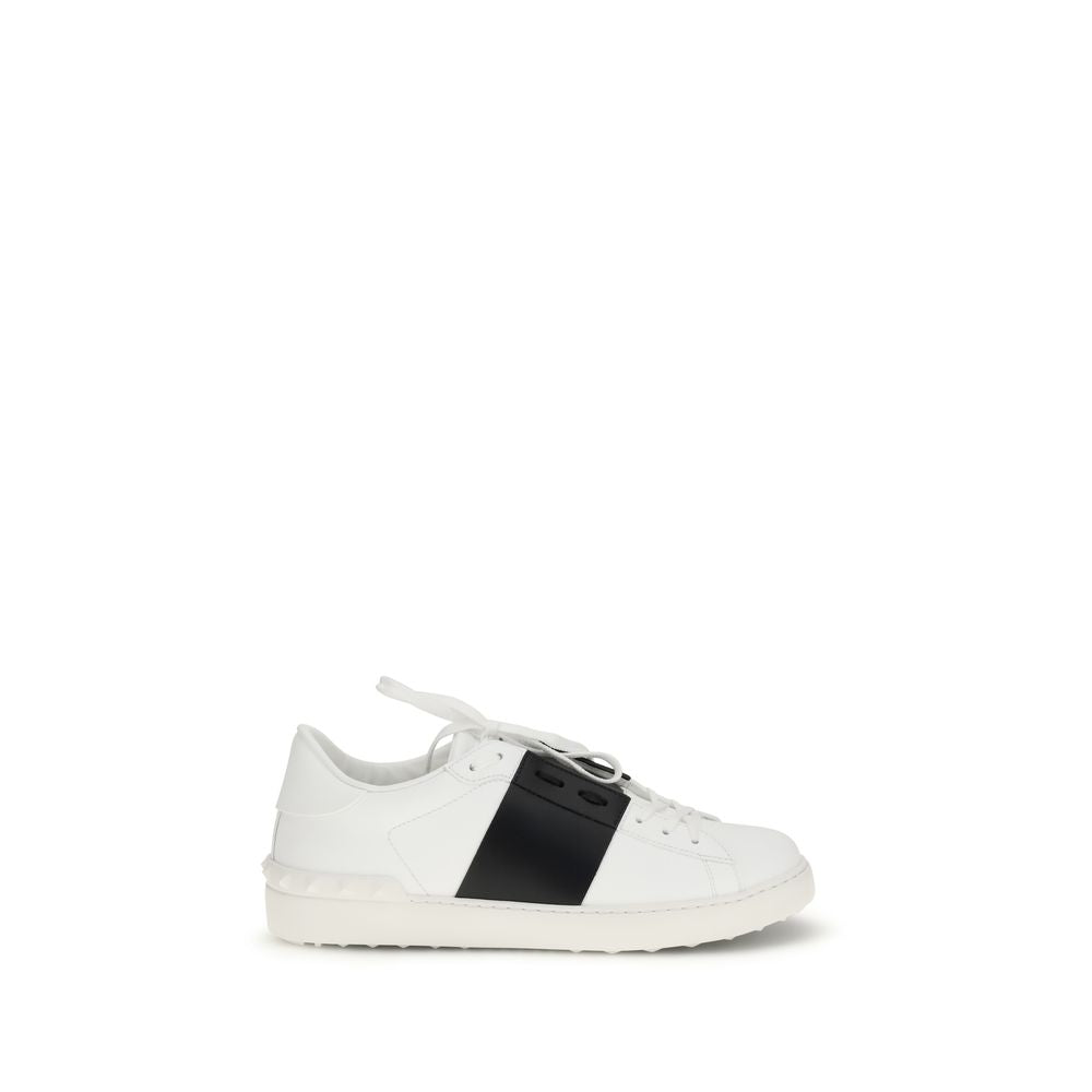 Valentino Garavani White Calf Leather Low Top Sneakers mens luxury fashion - Mens Edit