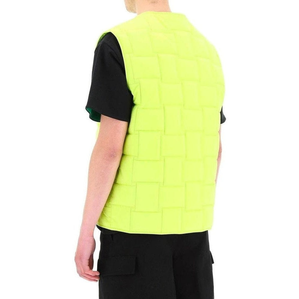 Bottega Veneta Αμάνικο Padded Jacket από Πολυαμίδιο σε Bicolor