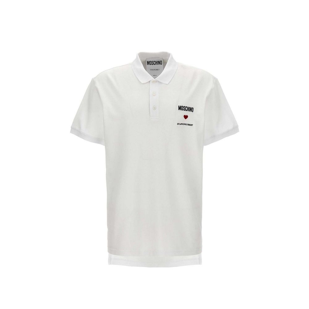 White Cotton Polo Shirt mens luxury fashion - Mens Edit