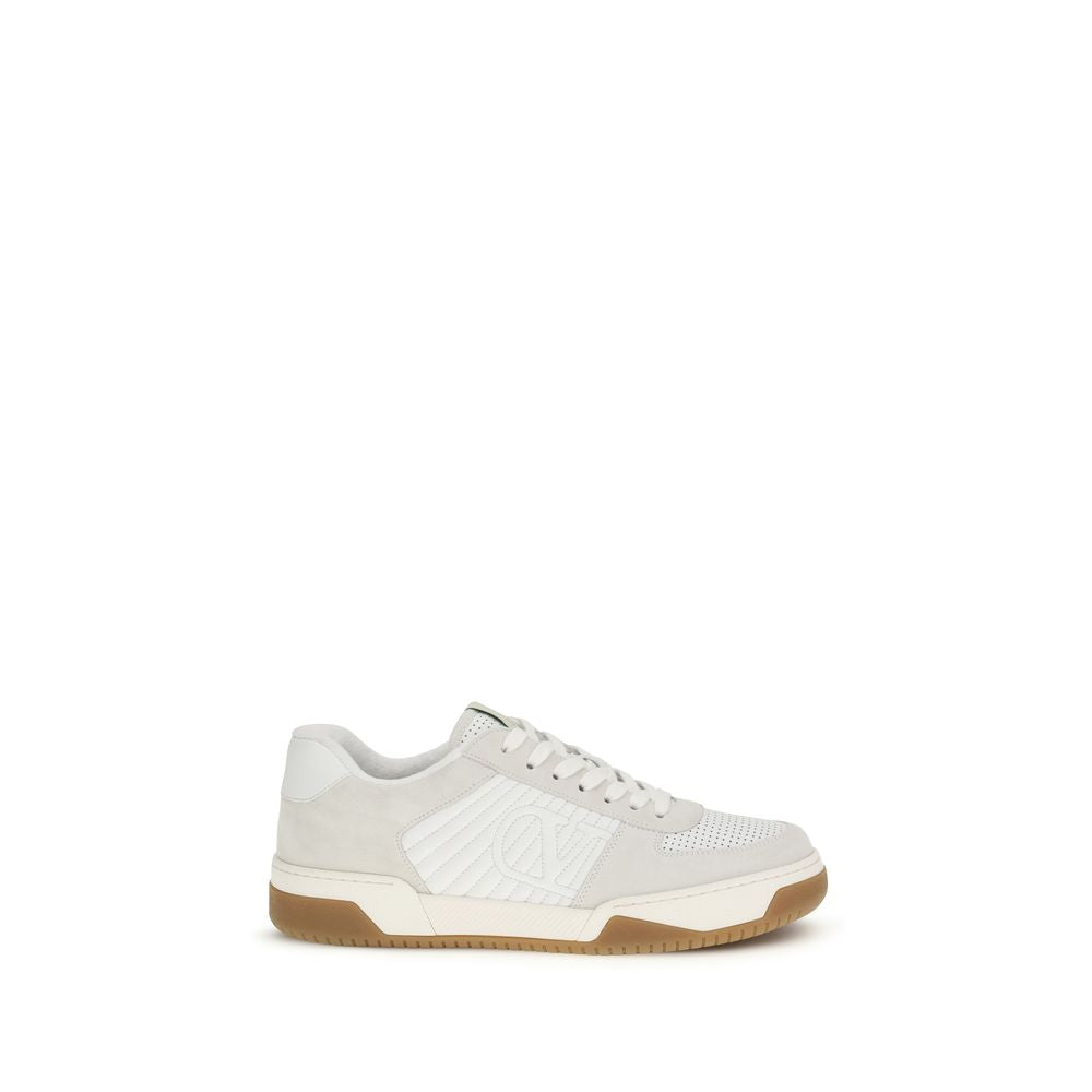 Valentino Garavani White Calf Leather Sneakers mens luxury fashion - Mens Edit