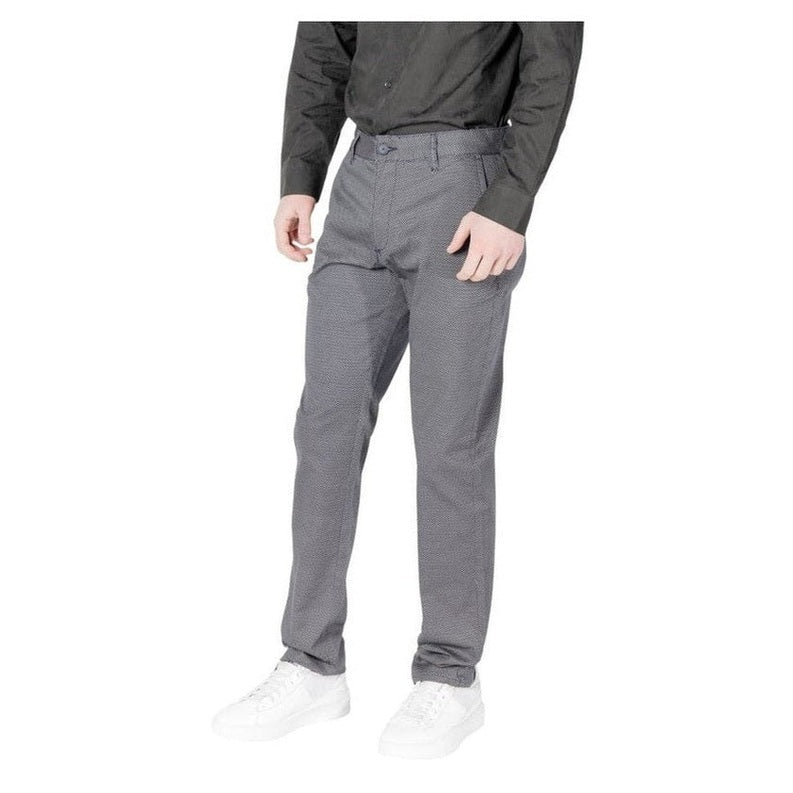 Armani Exchange Cotton Skinny Trousers in Blue