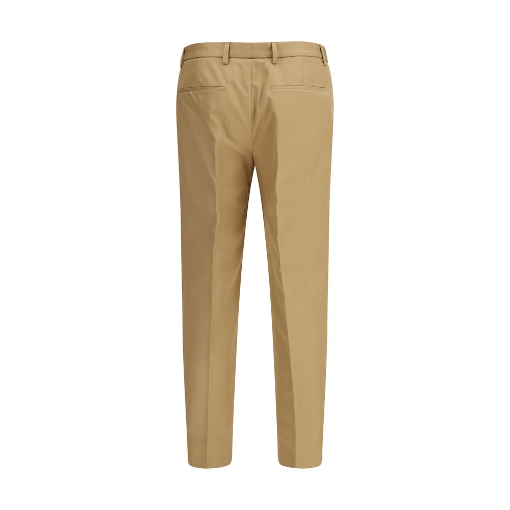 Gucci 100% Cotton Trousers in Beige