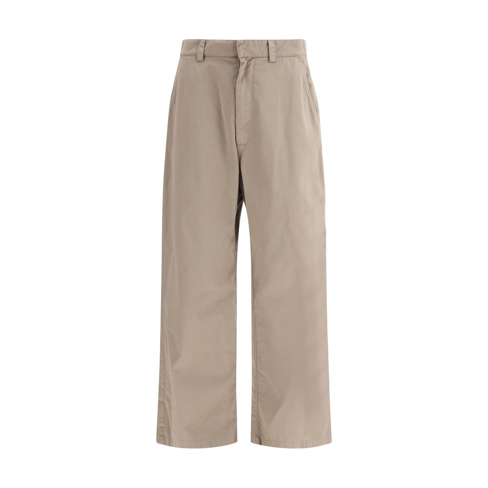 Beige Cotton Casual Pants mens luxury fashion - Mens Edit
