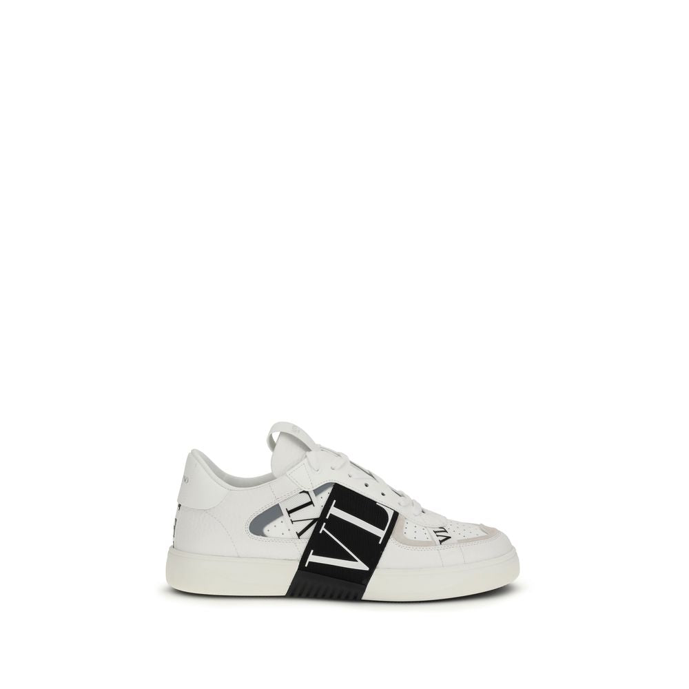 Valentino Garavani White Calf Leather Sneakers mens luxury fashion - Mens Edit