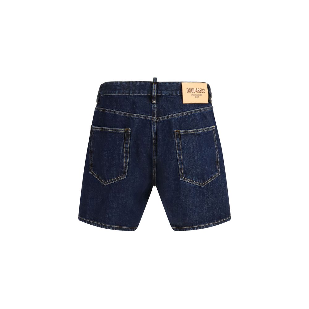 Dsquared² Cotton Bermuda Shorts in Blue