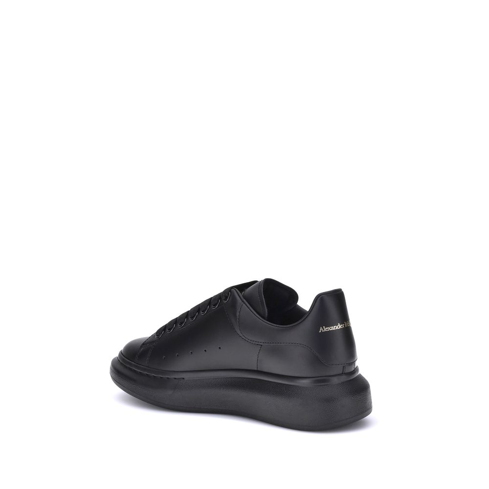 Alexander McQueen Sneakers Πλατφόρμα από Δέρμα Μοσχαριού σε Μαύρο
