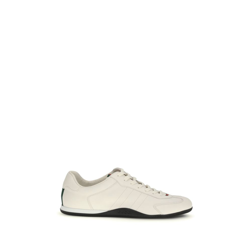 Gucci White Calf Leather Low-Top Sneakers mens luxury fashion - Mens Edit