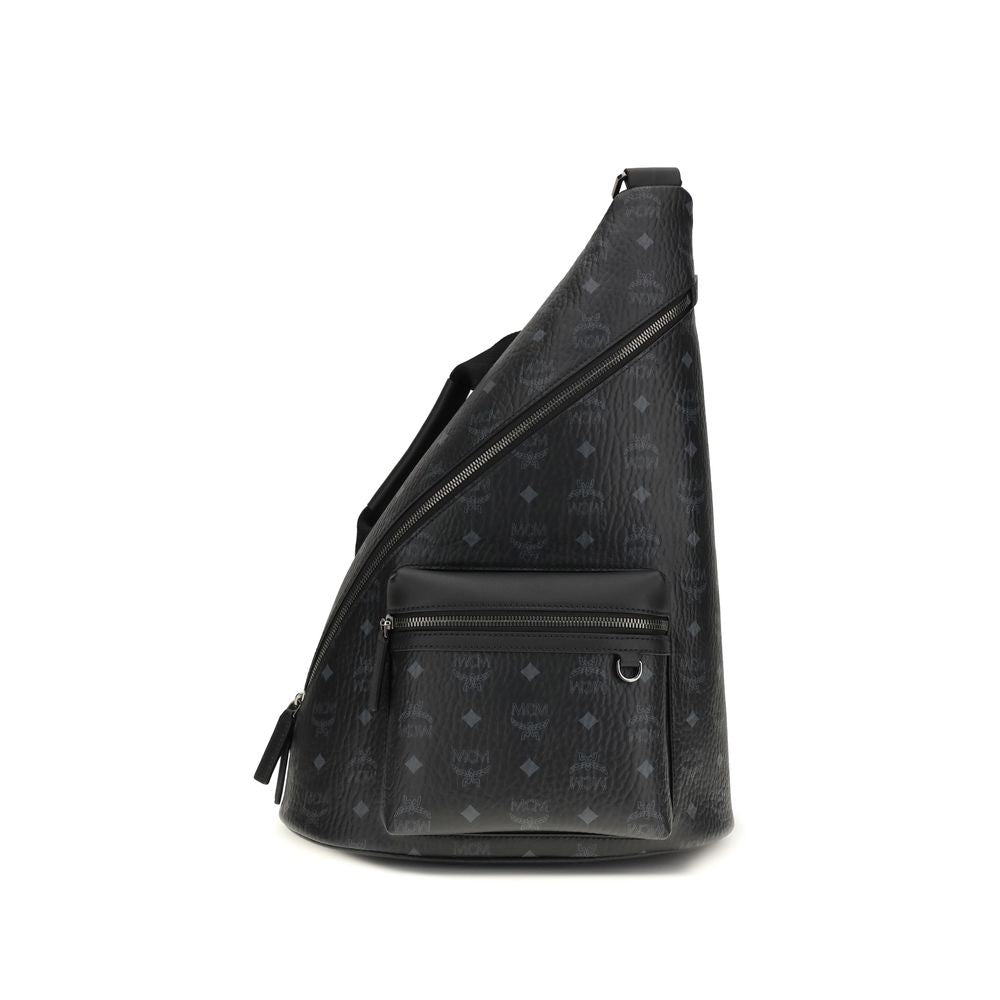 MCM Aren Sling Backpack in Visetos Coated Canvas