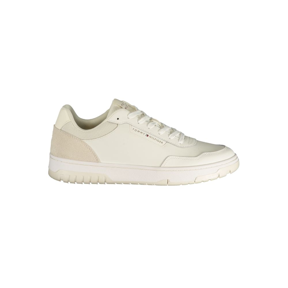 White Polyurethane Men's Sneaker mens luxury fashion - Mens Edit