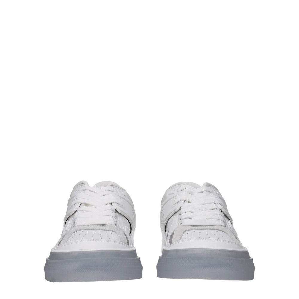 Dolce & Gabbana Leather Low Top Sneakers in White