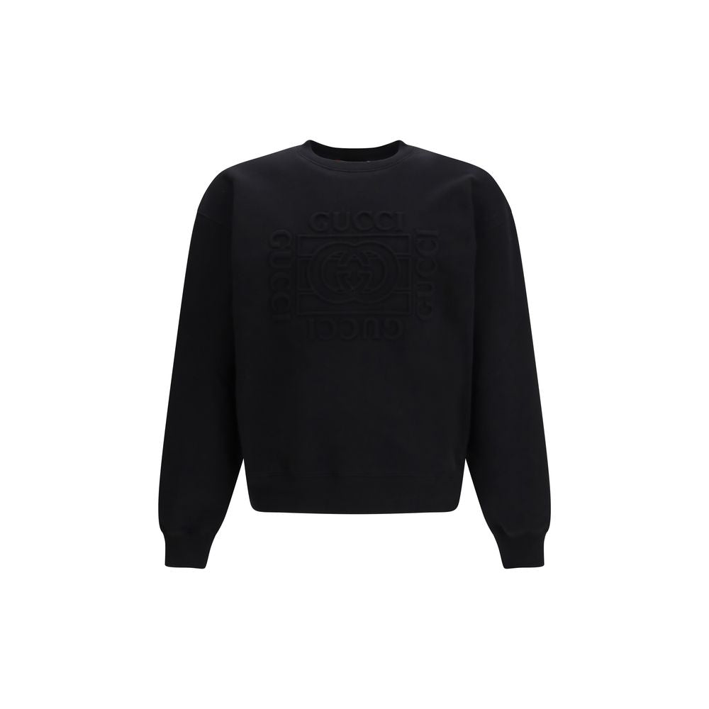 Gucci Φούτερ από 100% βαμβάκι σε Μαύρο