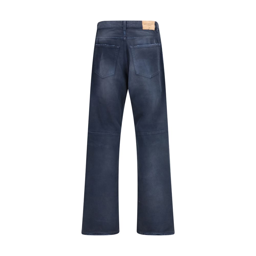 Balenciaga Βαμβακερά Jeans Relaxed Fit σε Μπλε