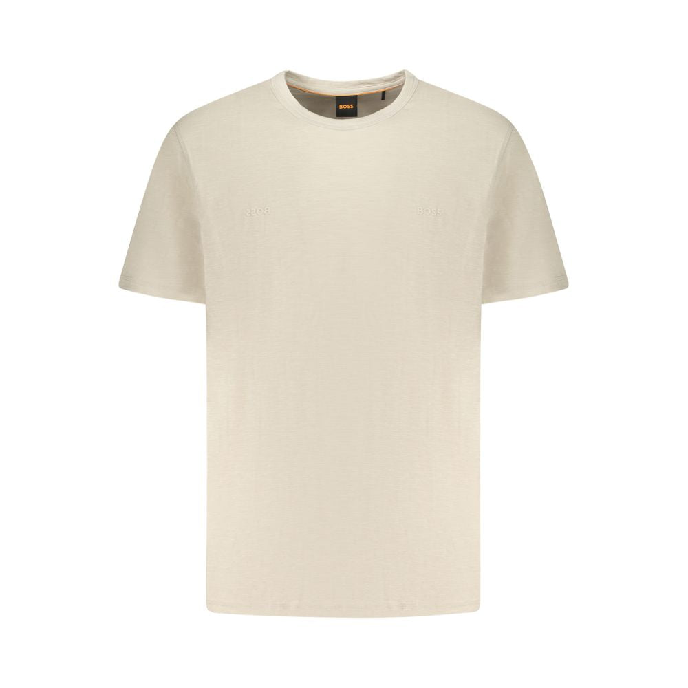 Beige Cotton Men T-Shirt mens luxury fashion - Mens Edit