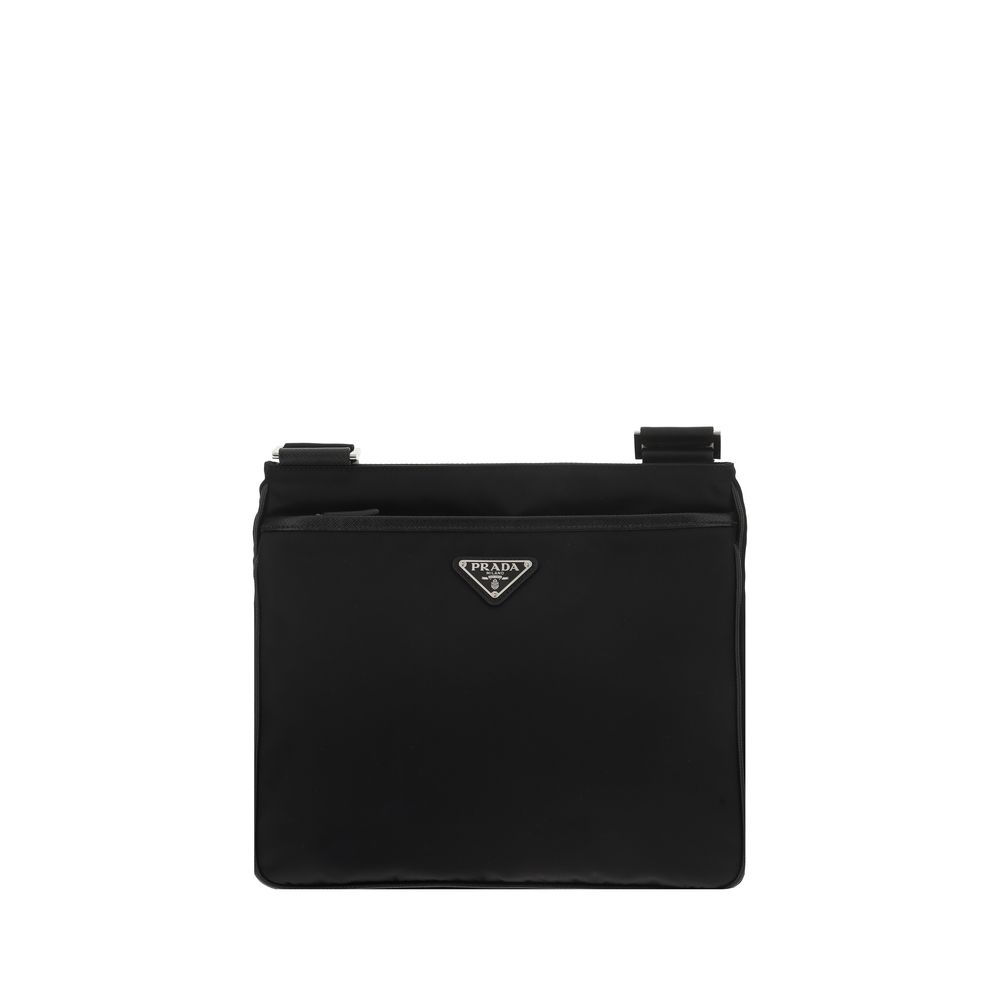 Prada Nylon Shoulder Bag in Black
