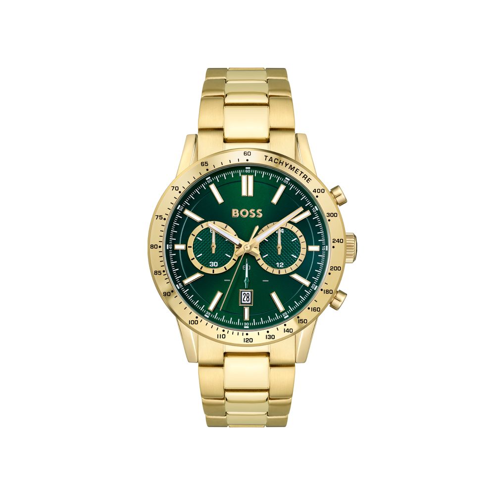Gold Stainless Steel Dress Watch mens luxury fashion - Mens Edit
