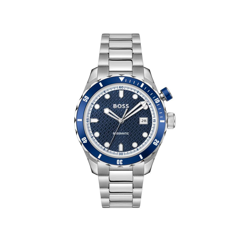 Gray Stainless Steel Dress Watch mens luxury fashion - Mens Edit