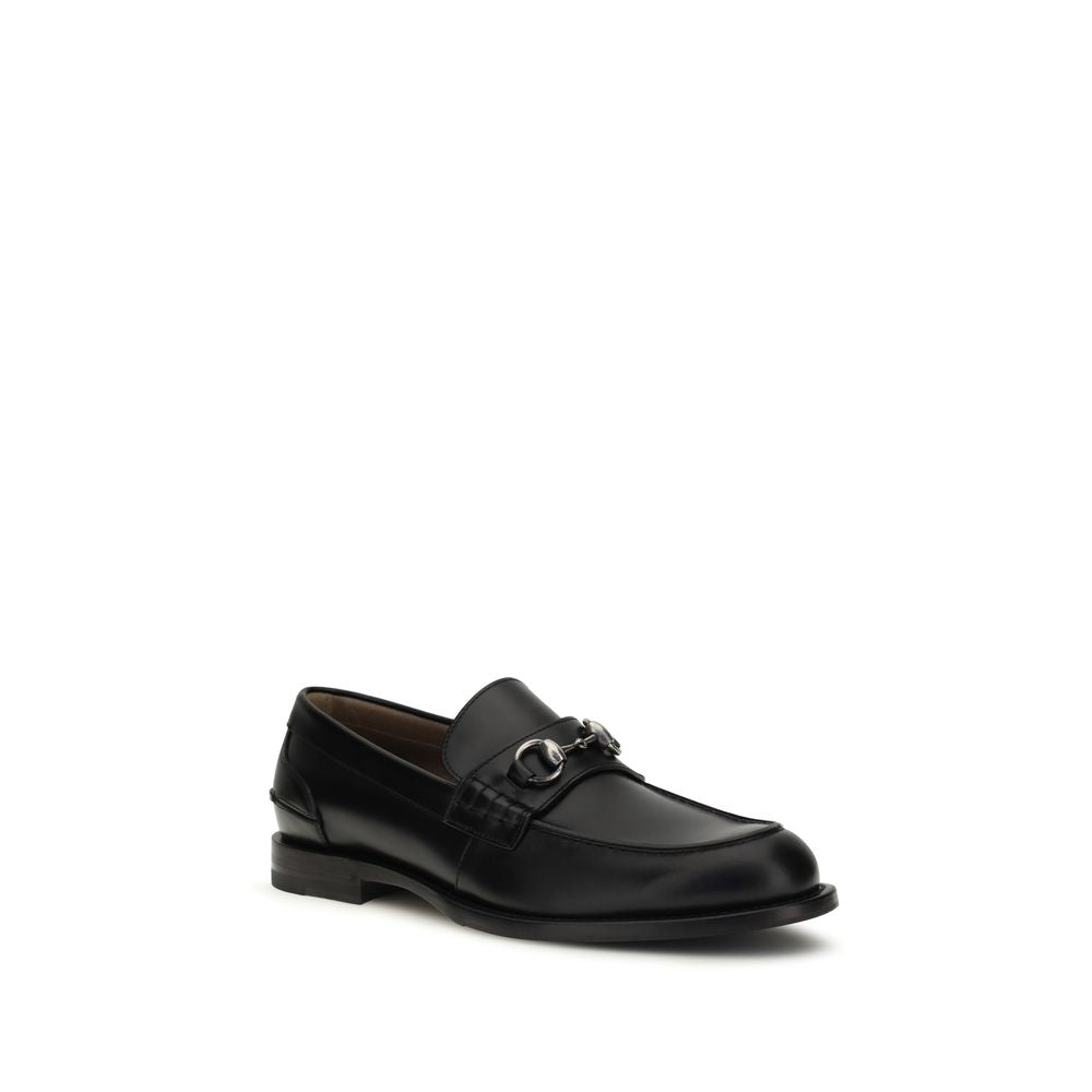 Gucci Δερμάτινα Horsebit Loafers από δέρμα μοσχαριού σε Μαύρο