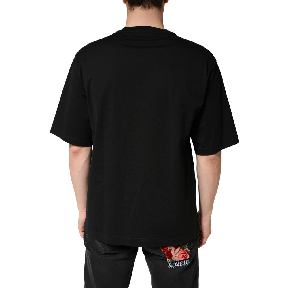 Dolce & Gabbana T-Shirt από 100% βαμβάκι σε Μαύρο