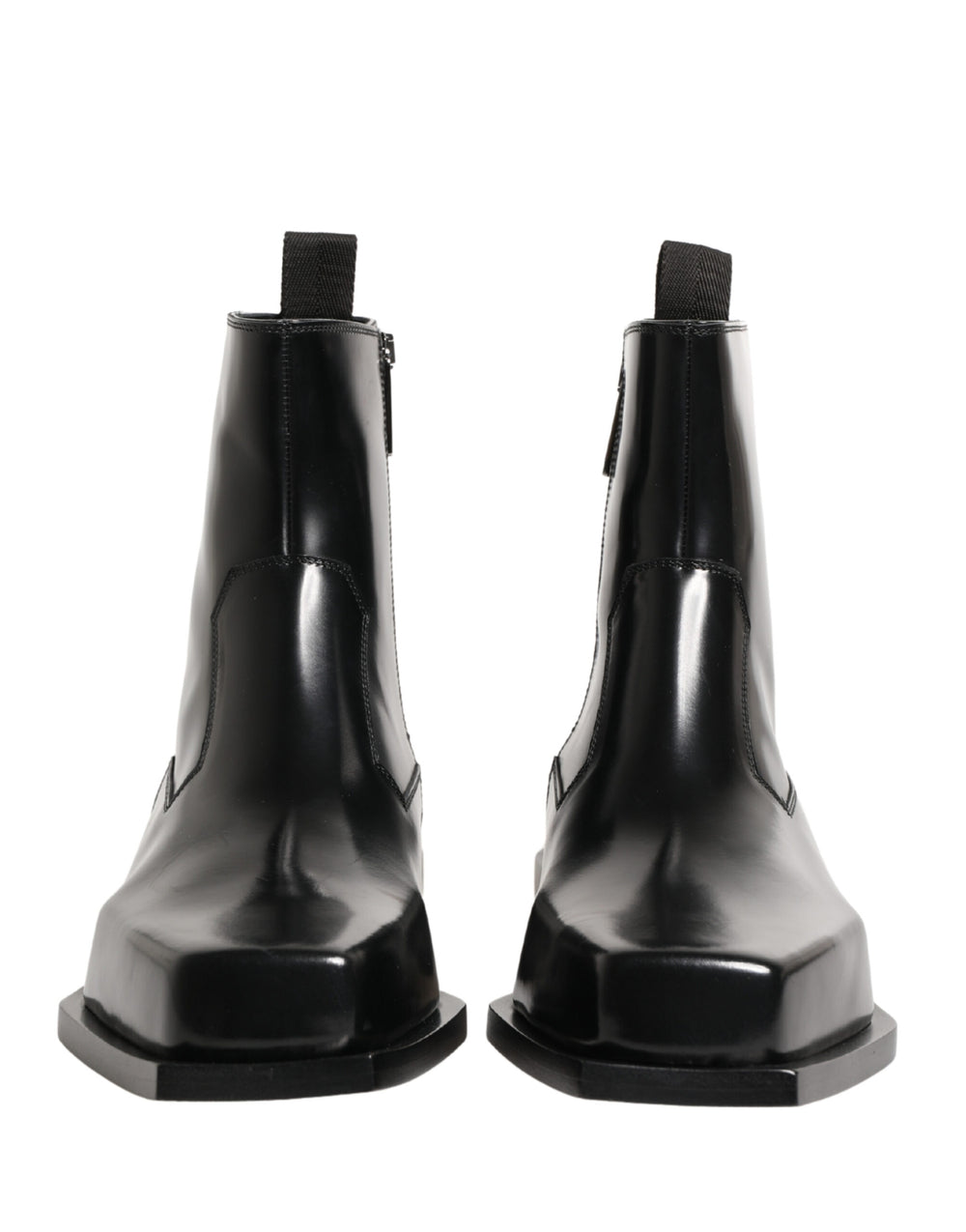 Dolce & Gabbana Leather Ankle Boots in Black