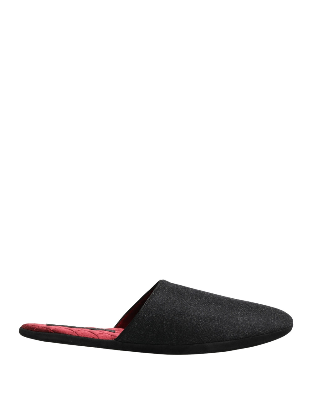 Dolce & Gabbana Wool Cashmere Slippers in Anthracite