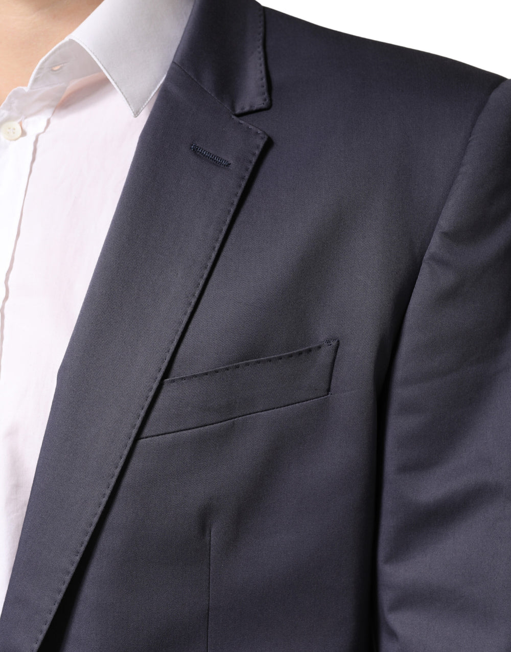 Dolce & Gabbana Cotton MARTINI Slim Fit Suit in Blue