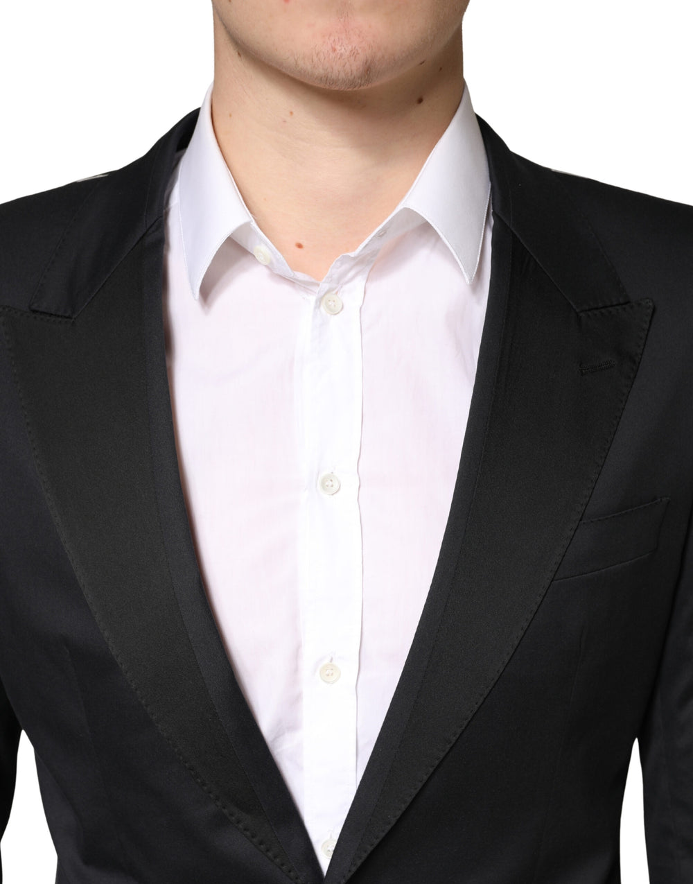 Dolce & Gabbana Cotton Blend Two-Piece Suit in Black