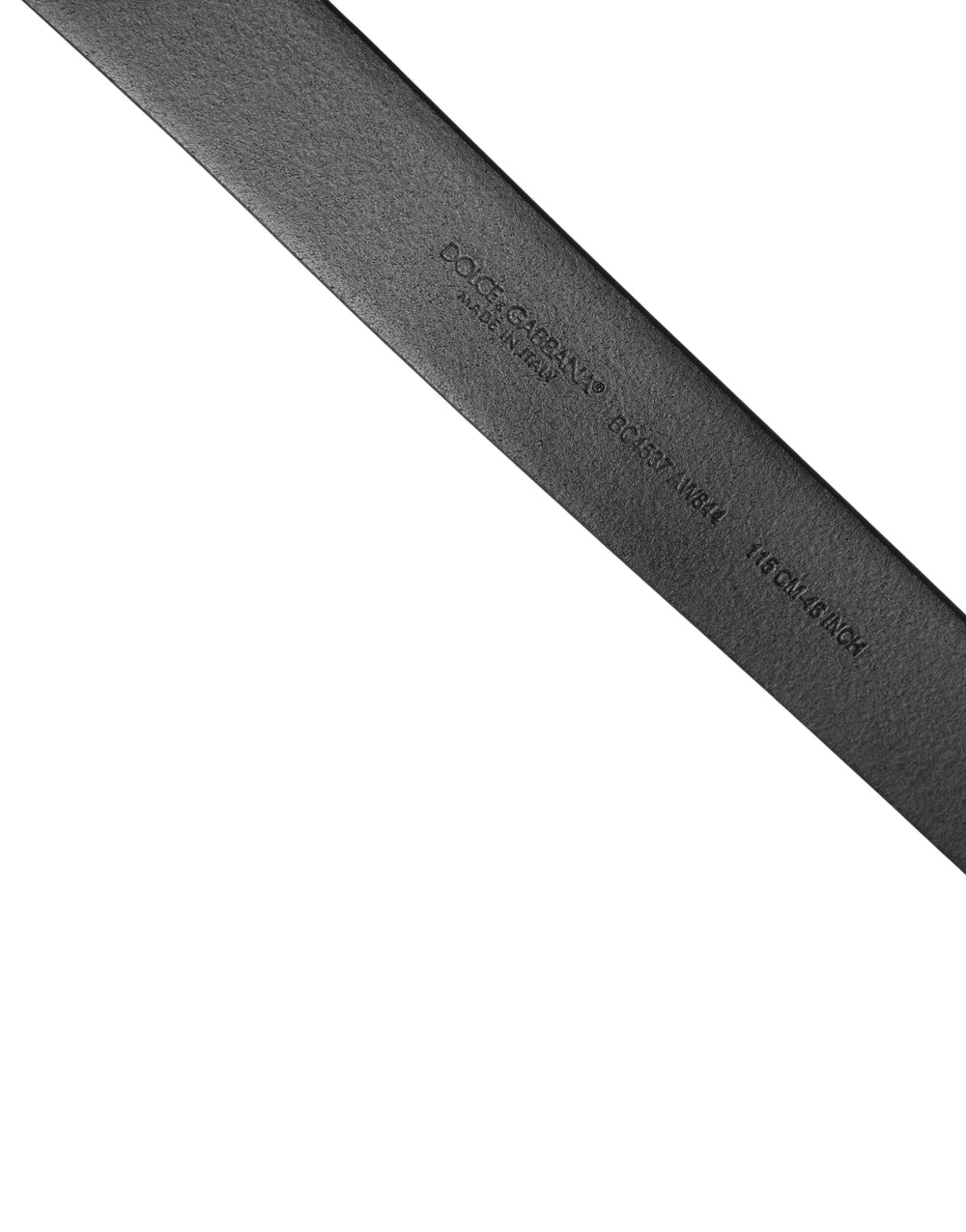 Dolce & Gabbana Calf Leather Belt in Black