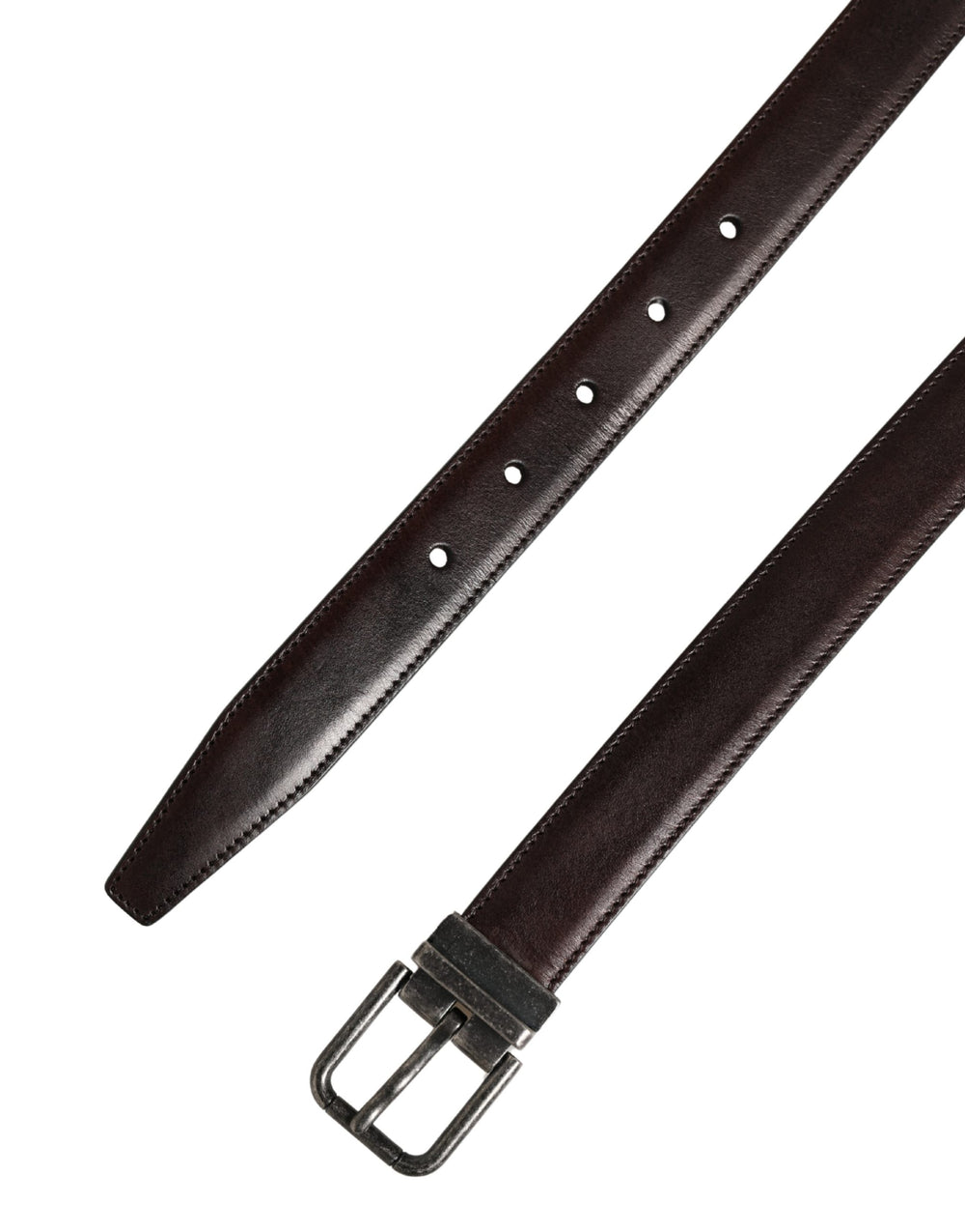 Dolce & Gabbana Calf Leather Belt in Brown