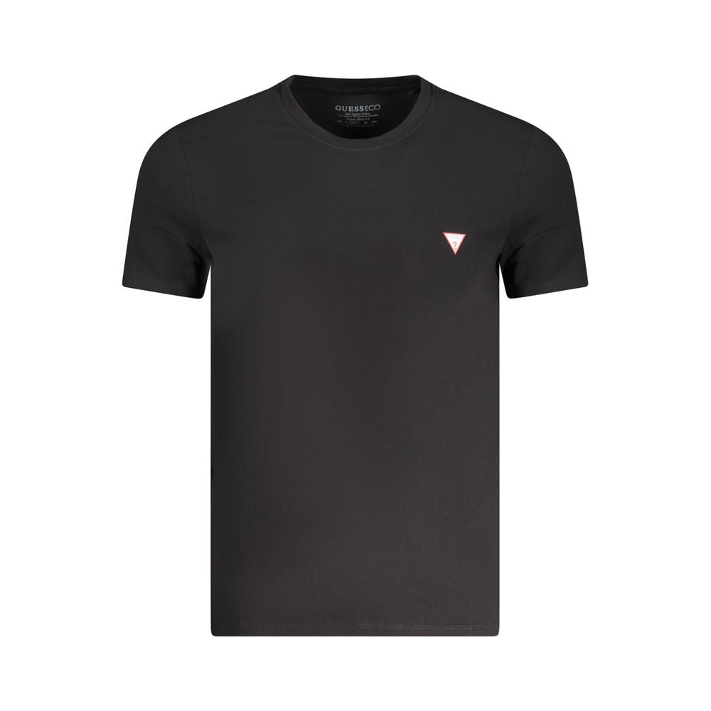 Guess Μαύρο Βαμβακερό T-Shirt