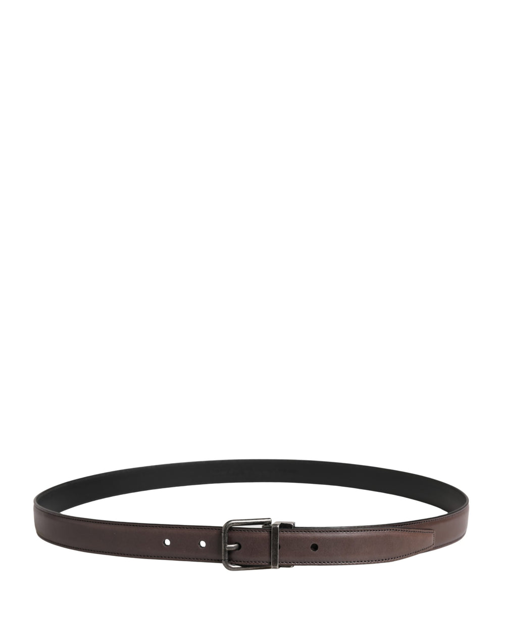 Dolce & Gabbana Calf Leather Belt in Brown