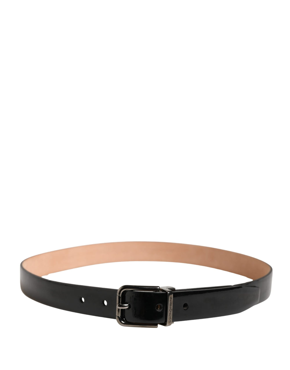 Dolce & Gabbana Calf Leather Belt in Black
