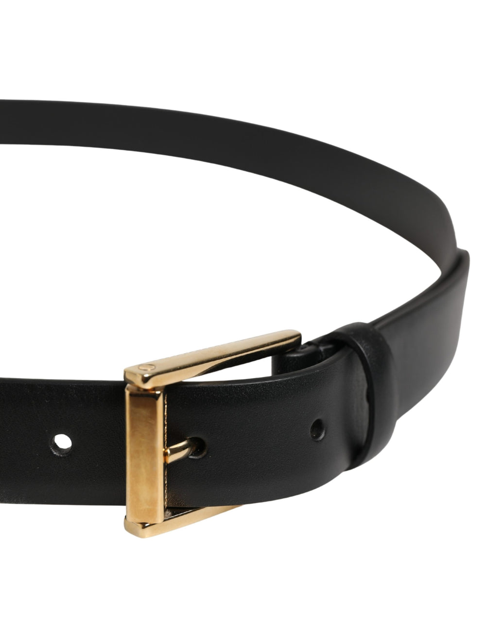 Dolce & Gabbana Calf Leather Belt in Black