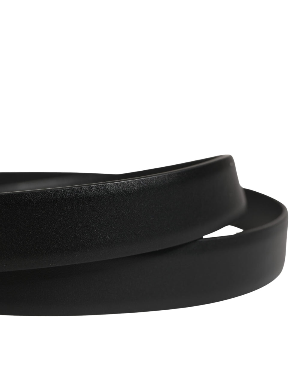 Dolce & Gabbana Calf Leather Belt in Black