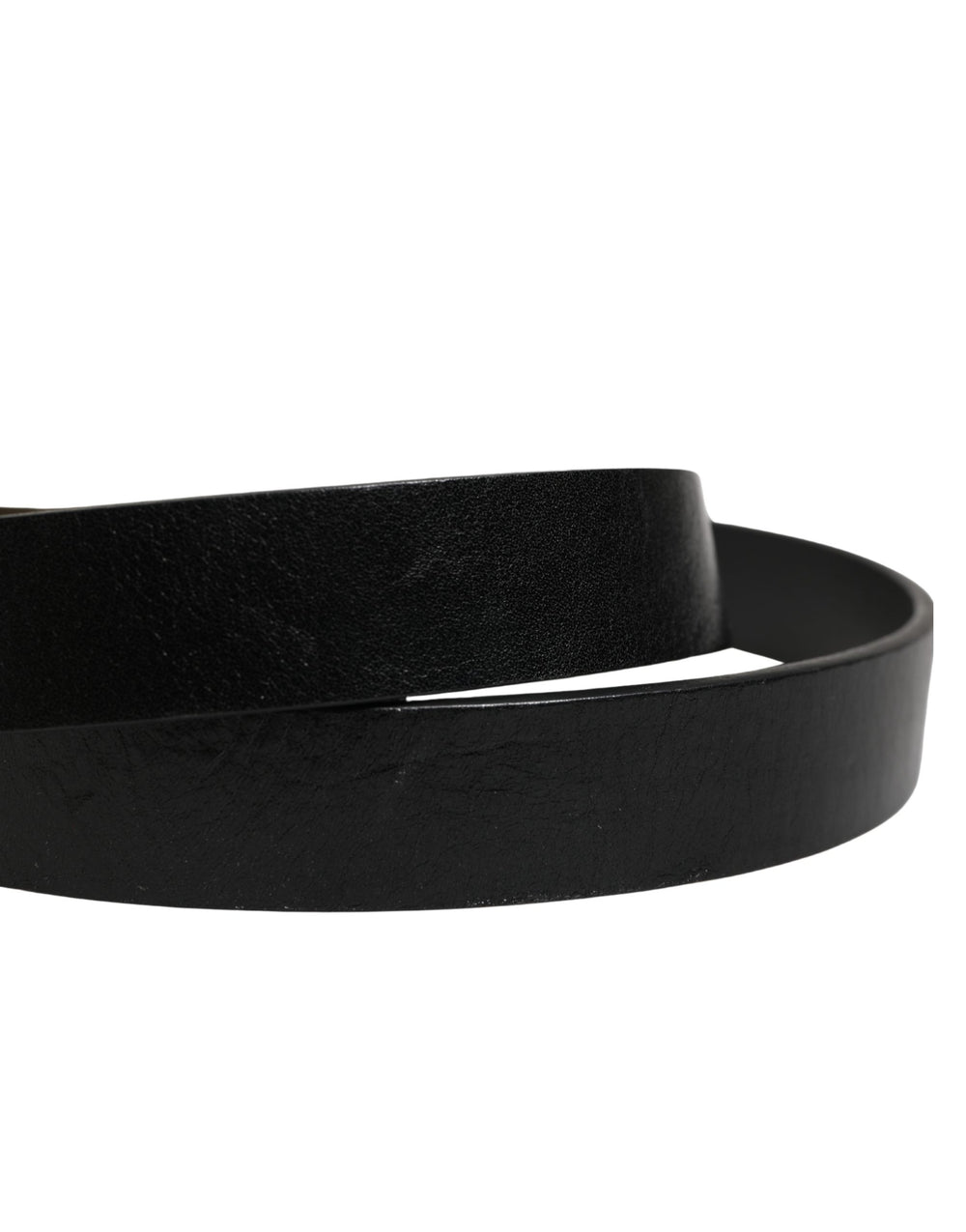 Dolce & Gabbana Calf Leather Belt in Black