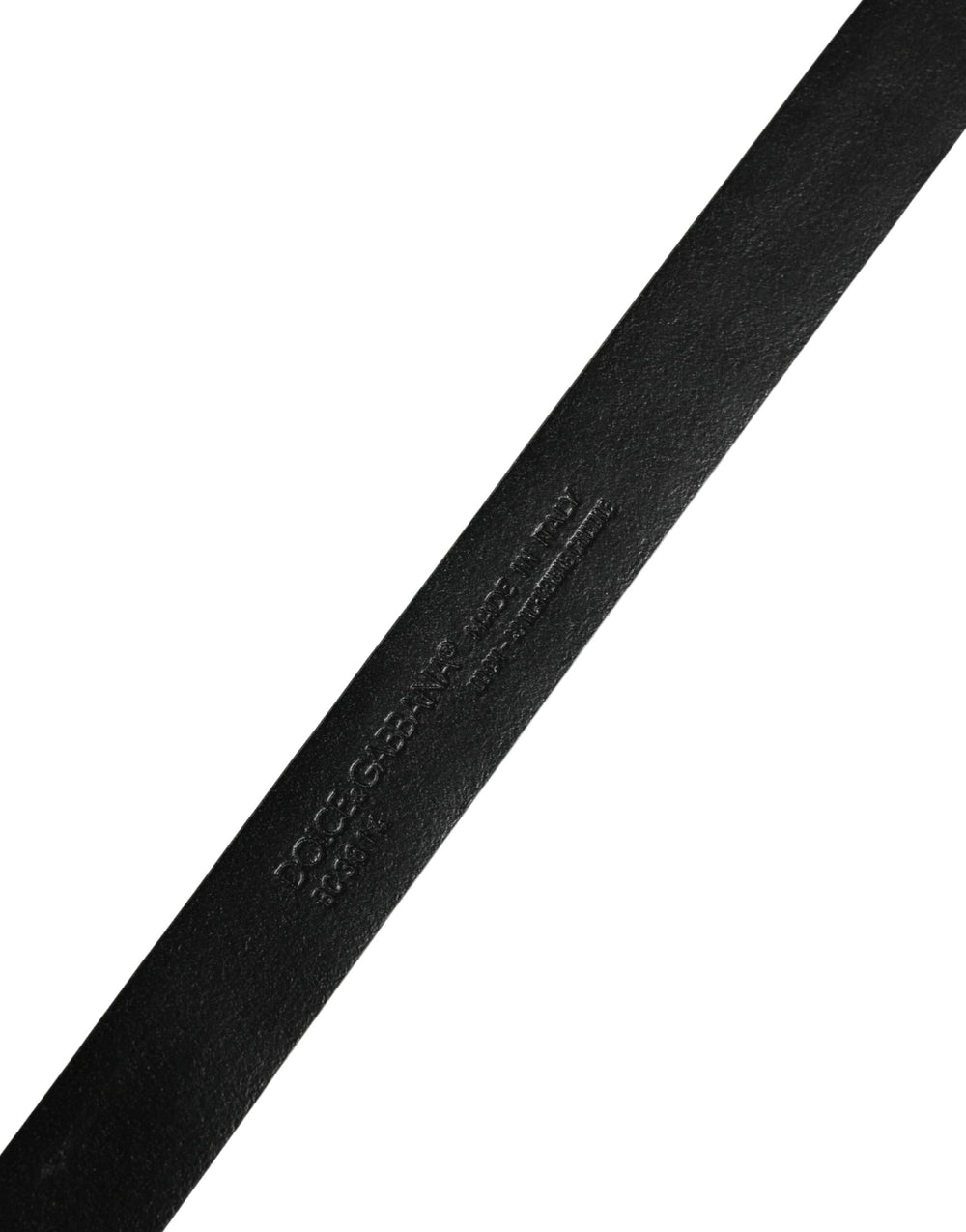 Dolce & Gabbana Caiman Leather Belt in Black