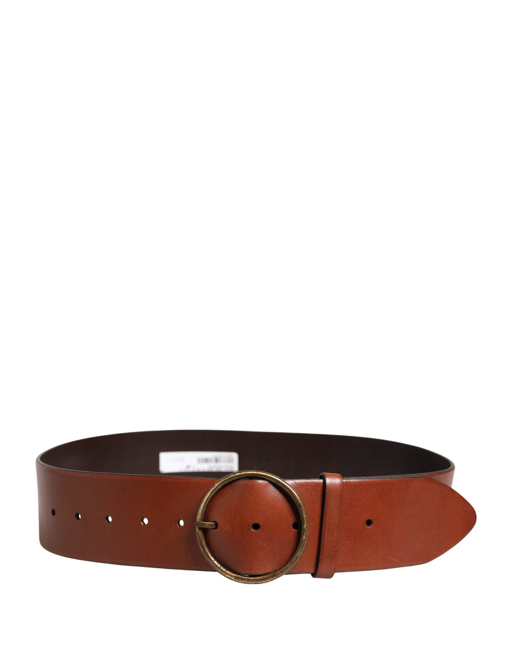 Dolce & Gabbana Leather Wide Belt in Brown