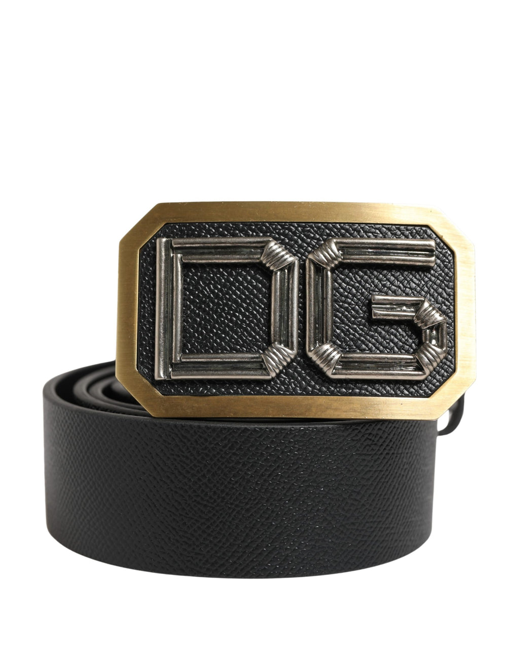 Dolce & Gabbana Calf Leather Belt in Black