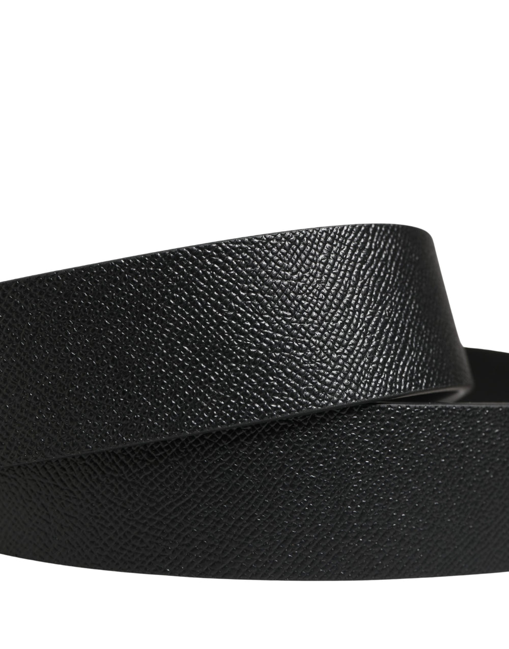 Dolce & Gabbana Calf Leather Belt in Black