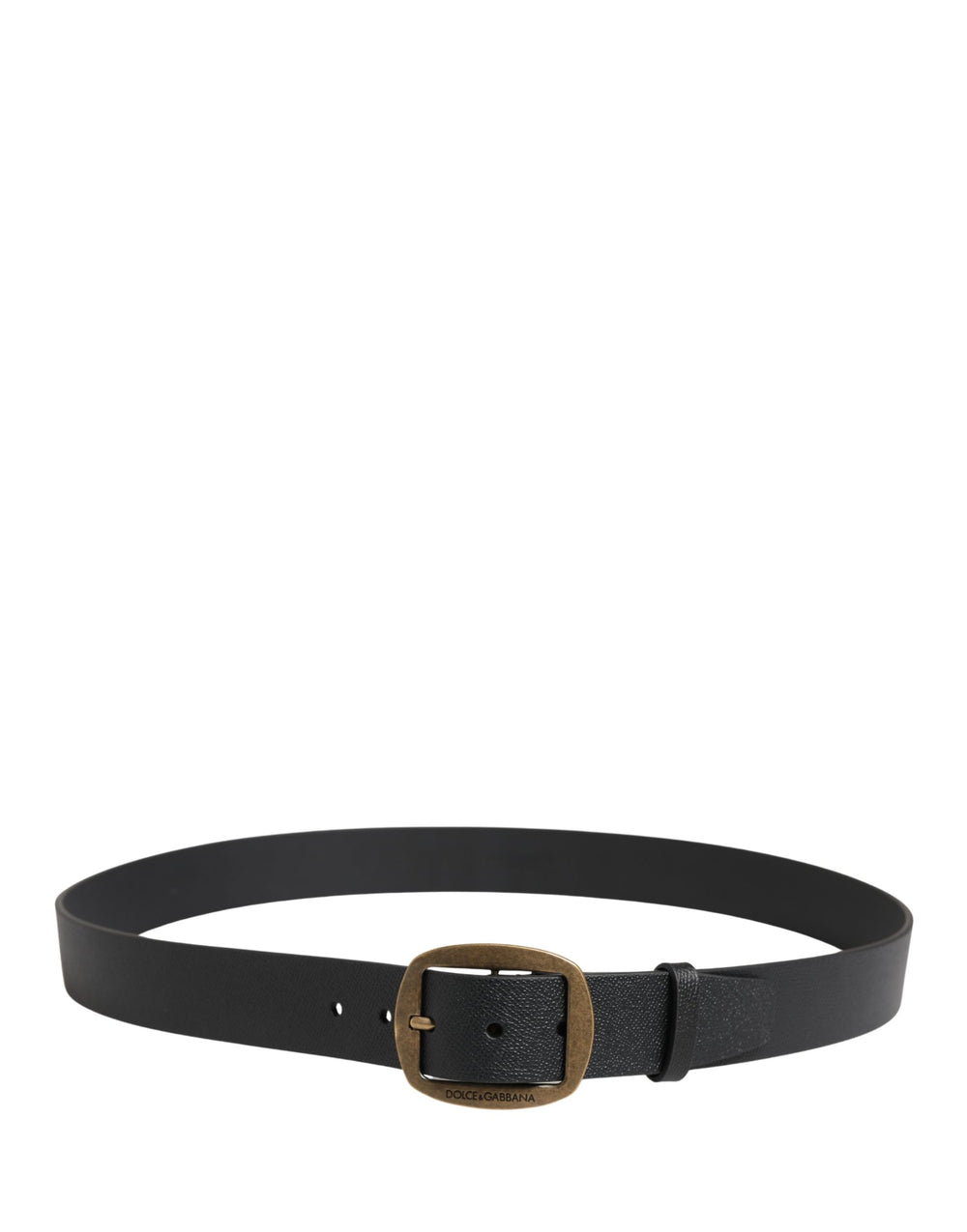 Dolce & Gabbana Calf Leather Belt in Black