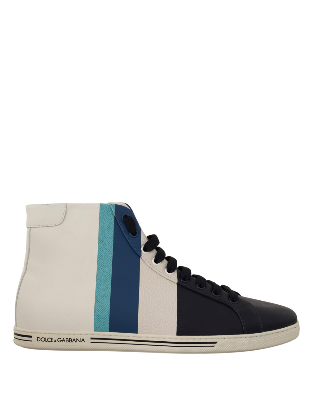 Dolce & Gabbana Leather Mid-Top Sneakers in Multicolor