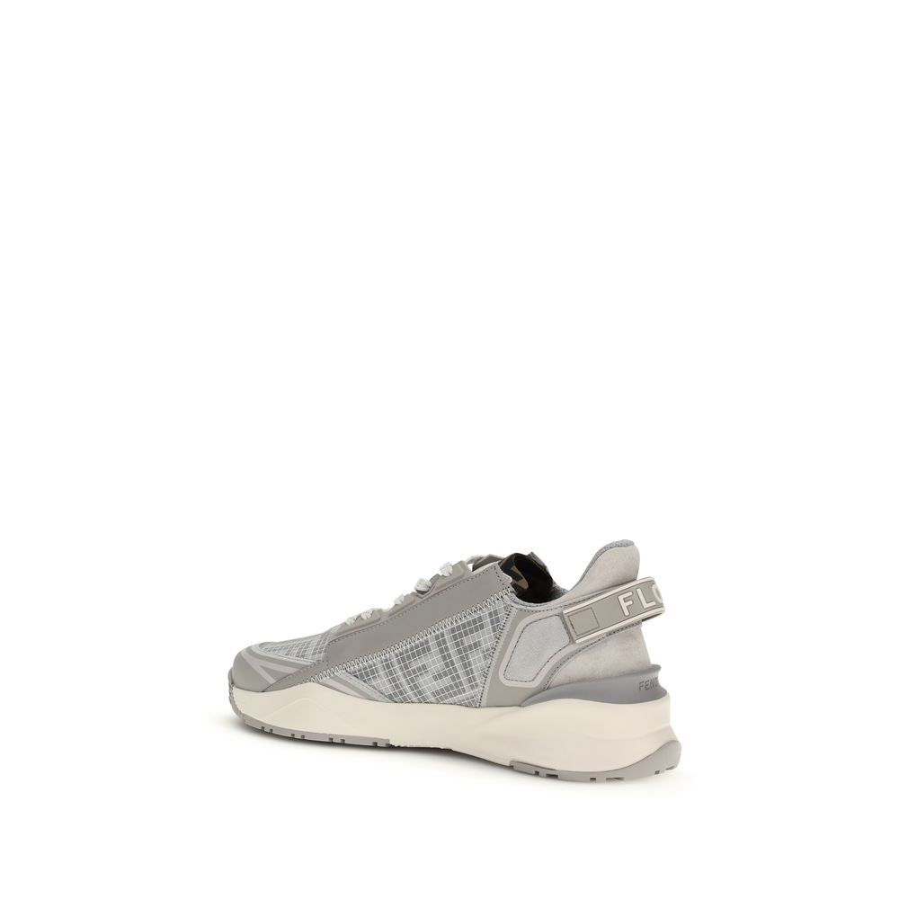 Fendi Flow High-Performance Athletic Sneakers in Gray