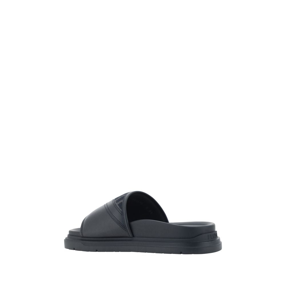 Fendi Jacquard Sandals in Grey