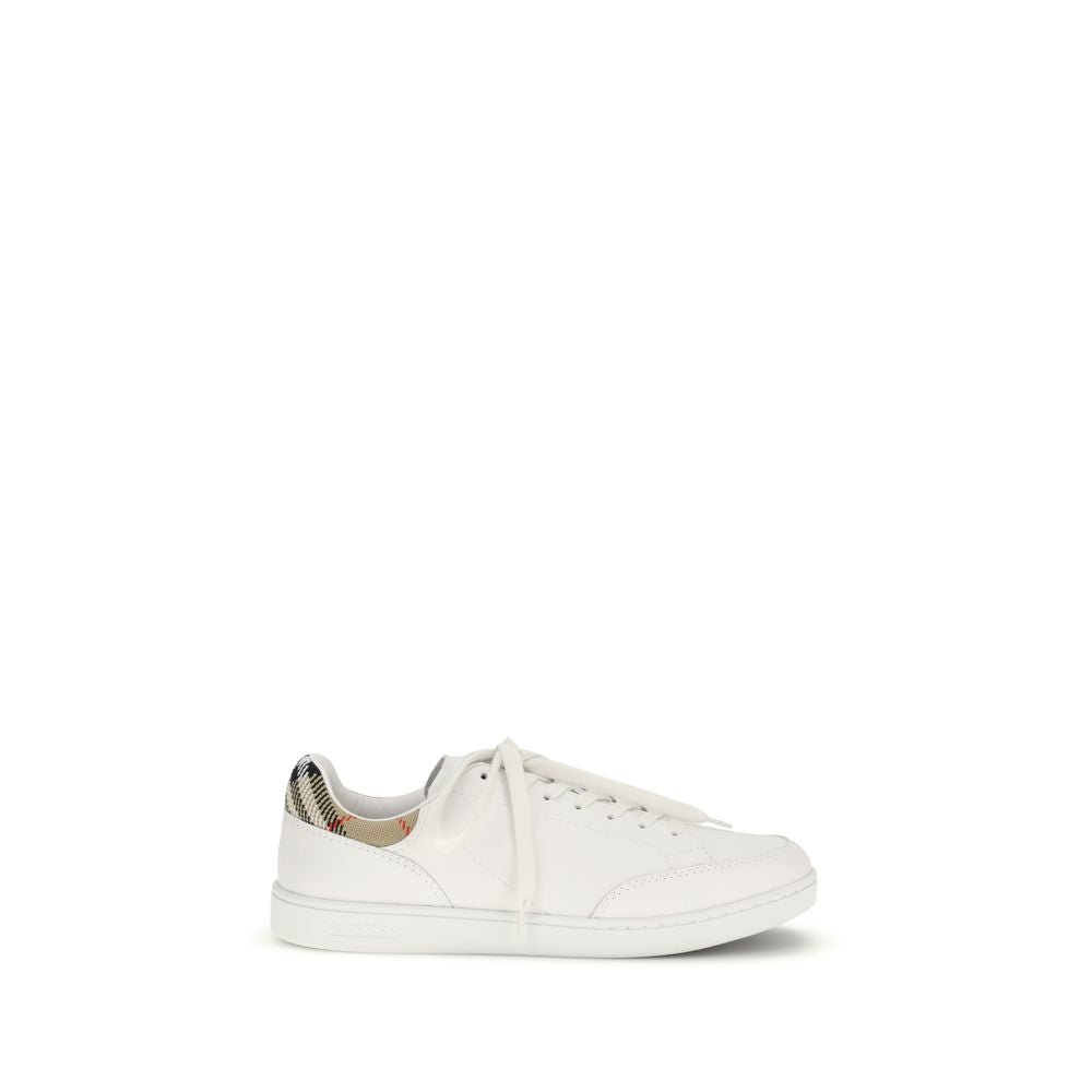 Burberry White Calf Leather Low Top Sneakers mens luxury fashion - Mens Edit