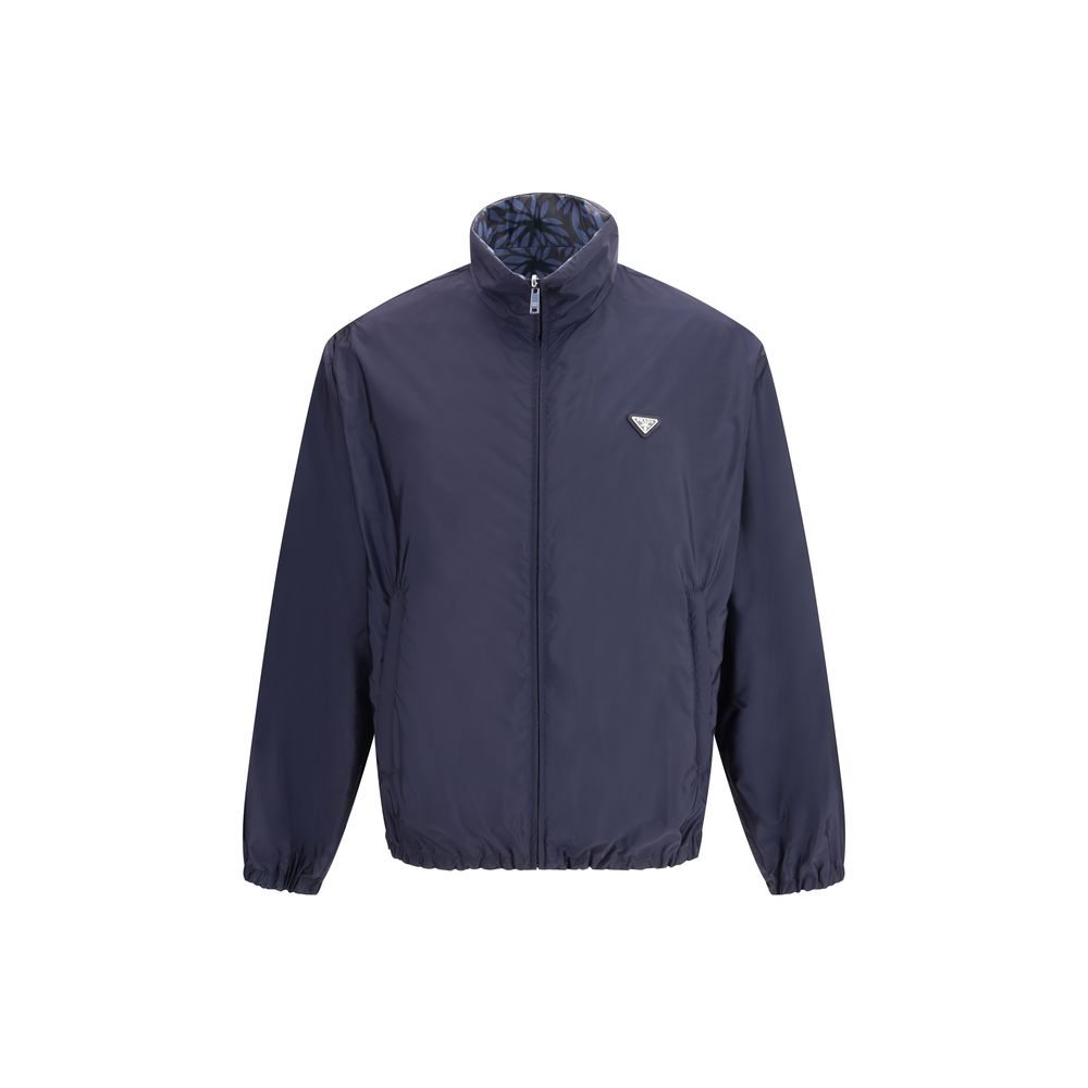 Prada Re-Nylon Reversible Shell Jacket in Blue