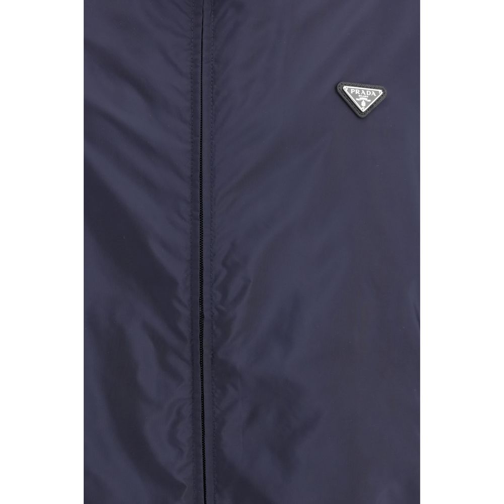 Prada Re-Nylon Reversible Shell Jacket in Blue