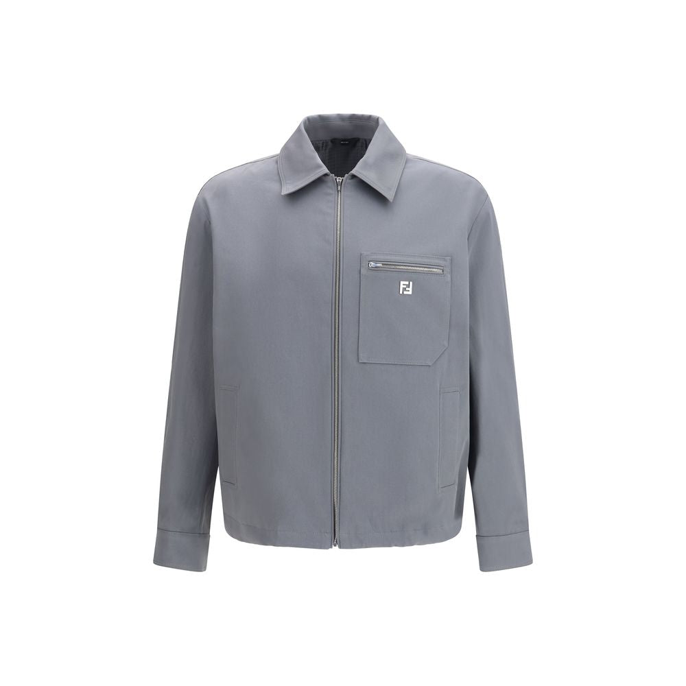 Fendi Βαμβακερό Shell Jacket σε Γκρι