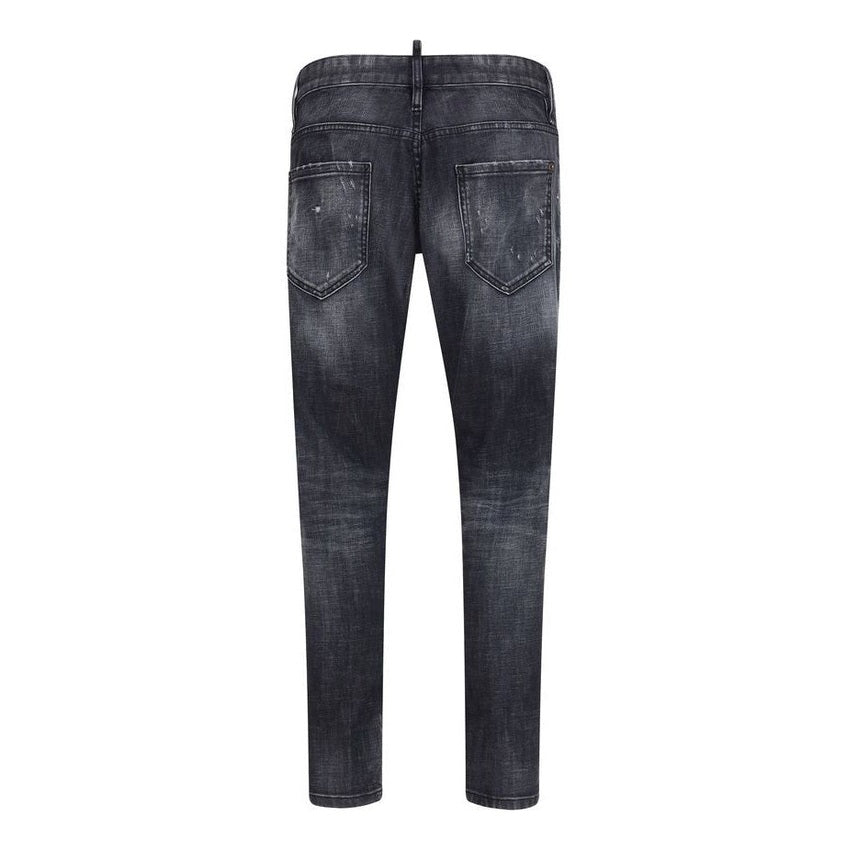 Dsquared² Βαμβακερά Slim Fit Jeans σε Μαύρο