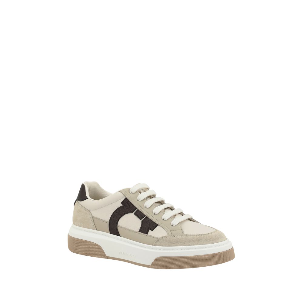 Ferragamo Δερμάτινα Sneakers από δέρμα μοσχαριού σε Πολύχρωμο