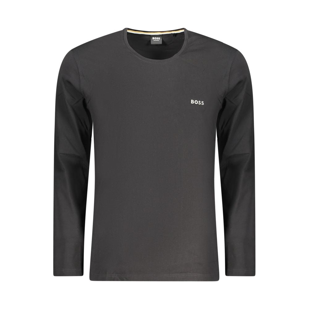 Hugo Boss Long-Sleeve Crew-Neck T-Shirt in Black