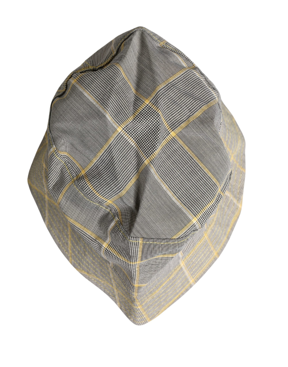 Dolce & Gabbana Virgin Wool Bucket Hat in Gray Check